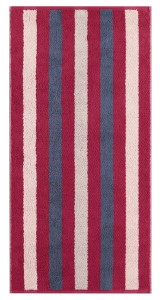 Ręcznik bawełniany 50x100 Heritage Stripes bordowy