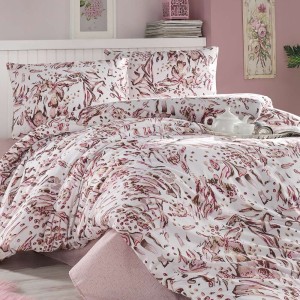 Pościel bawełniana 160x200 Cottonlove Exclusive Tavra Pink