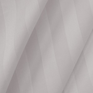 Pościel bambusowa satyna bawełniana 140x200 Bamboo paski, szara
