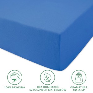 Prześcieradło jersey z gumką 200x220 kolor Chaber