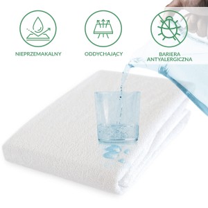 Ochraniacz na materac 70x140 Damson kolor biały
