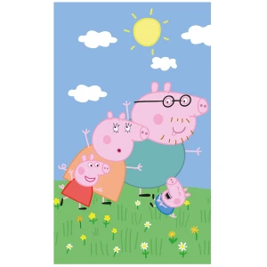 Ręcznik przedszkolny dla dziecka 30x50 Świnka Peppa rodzina