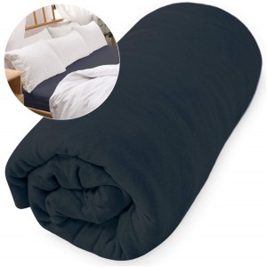 Prześcieradło jersey z gumką 160x200 Basic ciemny granat