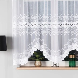Firana gotowa Bastia żakardowa 300x160 biała
