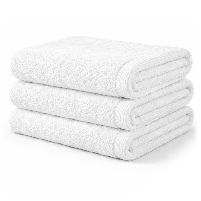  Chłonny biały ręcznik hotelowy 100% bawełna frotte 50x100 cm z kolekcji Aqua 