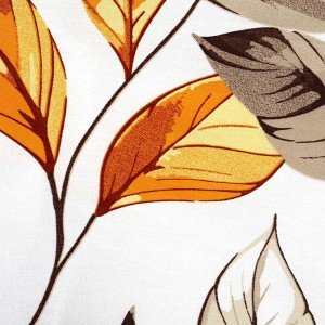 Pościel satyna bawełniana 200x220 Exclusive Leaves w brązowe i złote liście