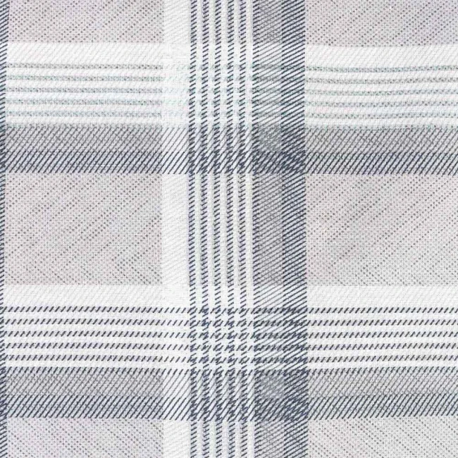 Pościel bawełniana 140x200 Grid szara klasyczna krata, Cottonlove