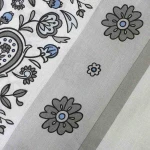 Pościel bawełniana 160x200 Paisley Calm szara i niebieska, Cottonlove