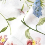 Pościel bawełniana 160x200 Wild Meadow biała w kolorowe kwiaty, Cottonlove