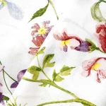 Pościel bawełniana 140x200 Wild Meadow biała w kolorowe kwiaty, Cottonlove