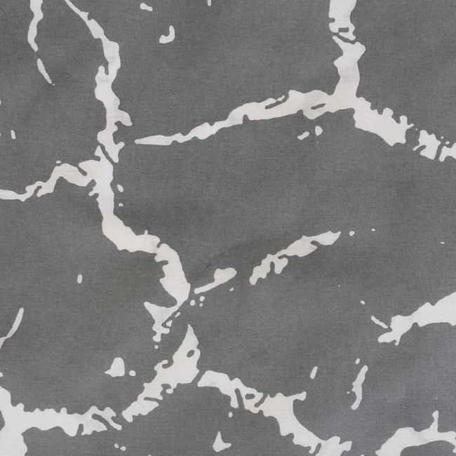 Pościel bawełniana 200x220 Mercer Grey szara i biała w dekoracyjny wzór, Cottonlove Exclusive