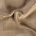 Pościel satyna bawełniana 180x200 Exclusive Marsela Light Brown, brązowa w kratkę