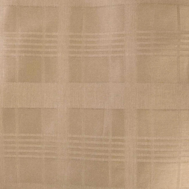 Pościel satyna bawełniana 180x200 Exclusive Marsela Light Brown, brązowa w kratkę
