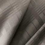 Pościel satyna bawełniana 140x200 Exclusive Marsela Grey, szara w kratkę