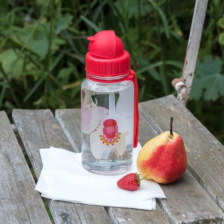 Bidon ze słomką 500 ml, Lama Dolly, Rex London
