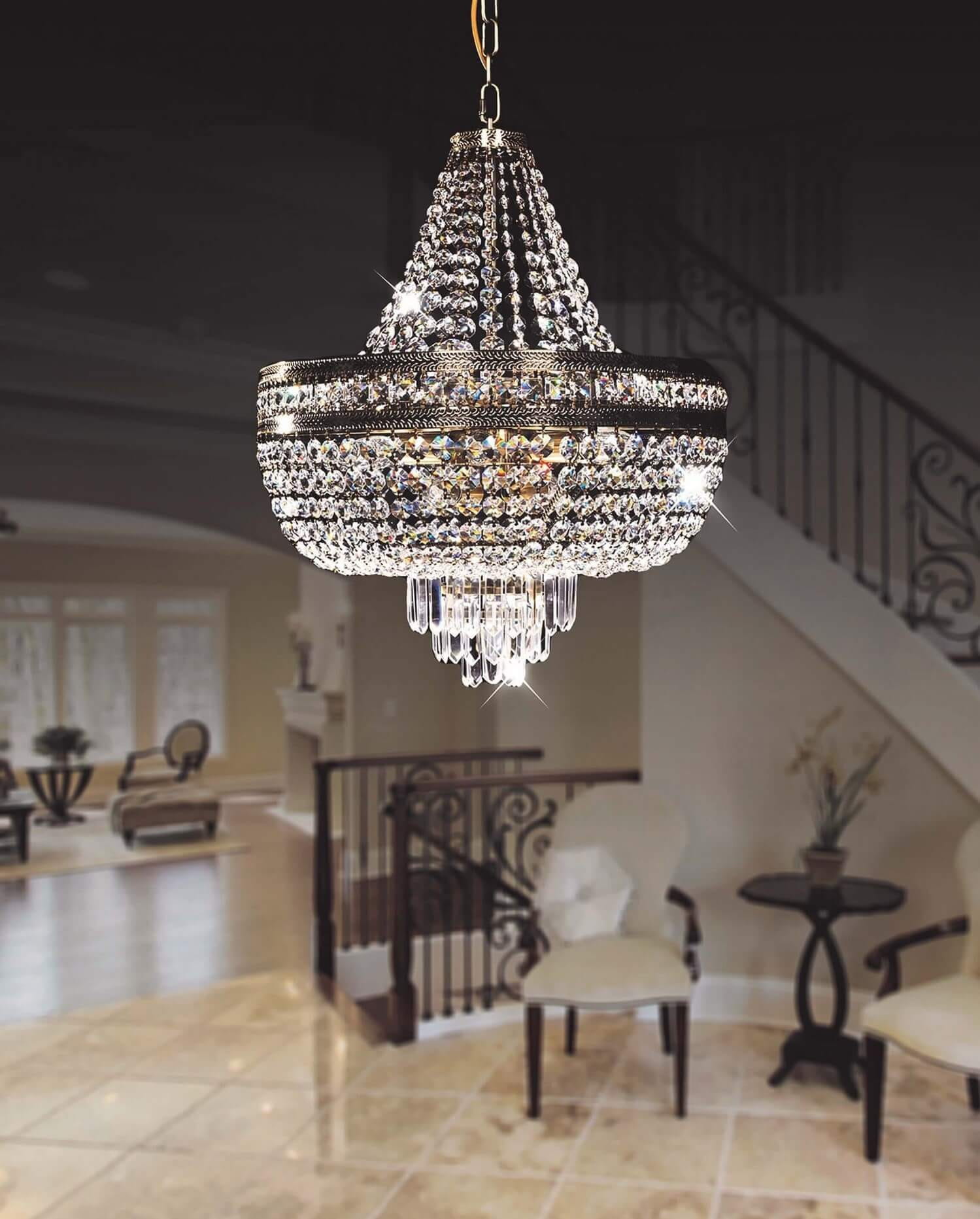 Klasyczny żyrandol kryształowy belladoria d50, Lumina Deco